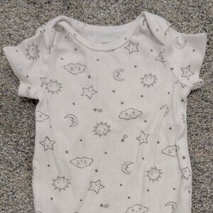 Carter's White and Gray Starry Sky One Piece
